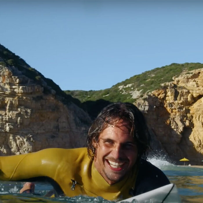 Nic von Rupp surfing