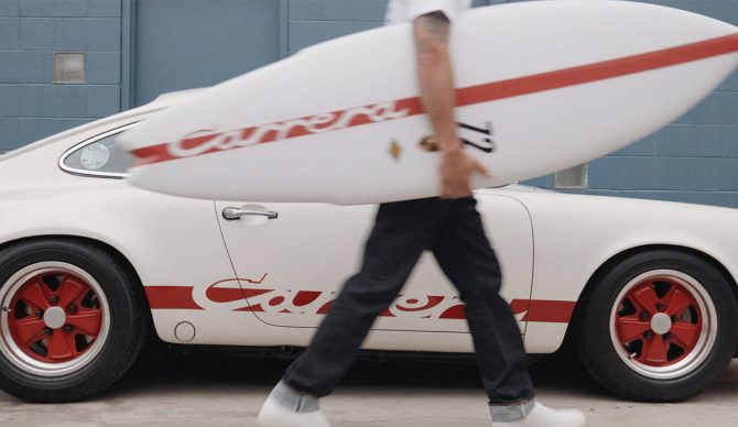 Porsche and Almond Surfboards