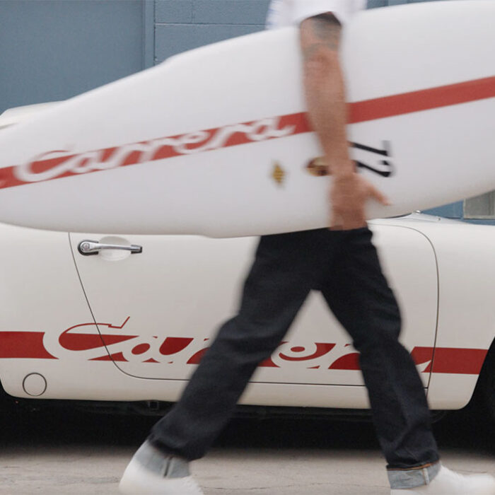 Porsche and Almond Surfboards