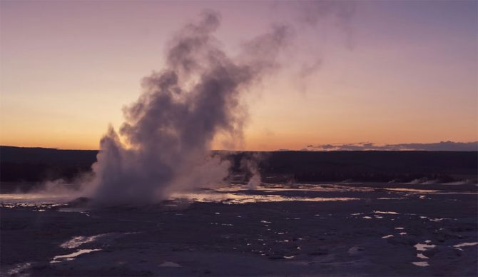 Yellowstone geyser