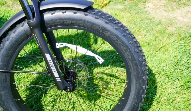 Aventon Aventure 3 tire close up