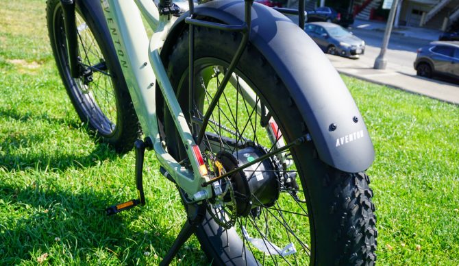 Aventon Aventure 3 rear wheel shot