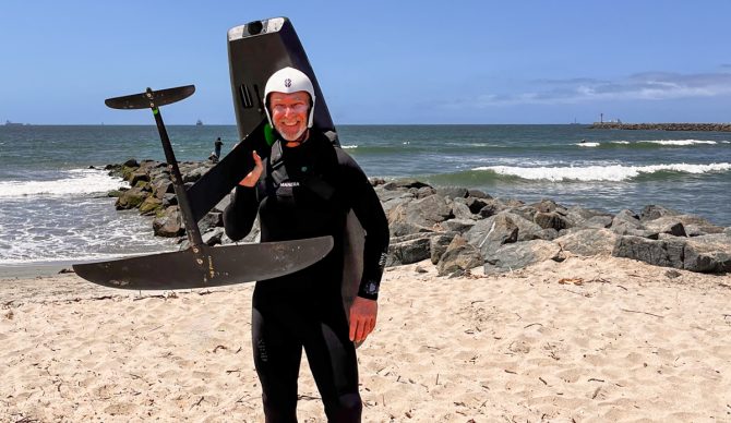 Bowen with the ampjet board