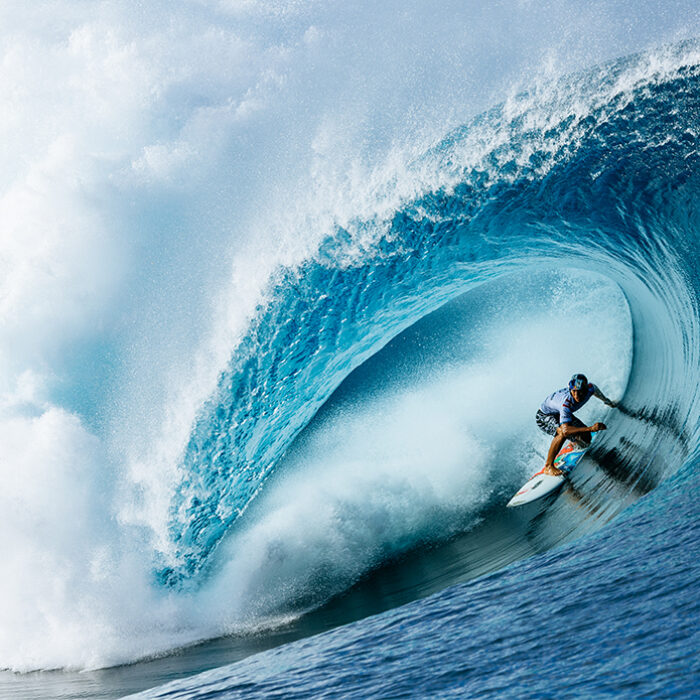 Leashes? We don't need no stinking leashes. Photo: Brent Bielmann // WSL