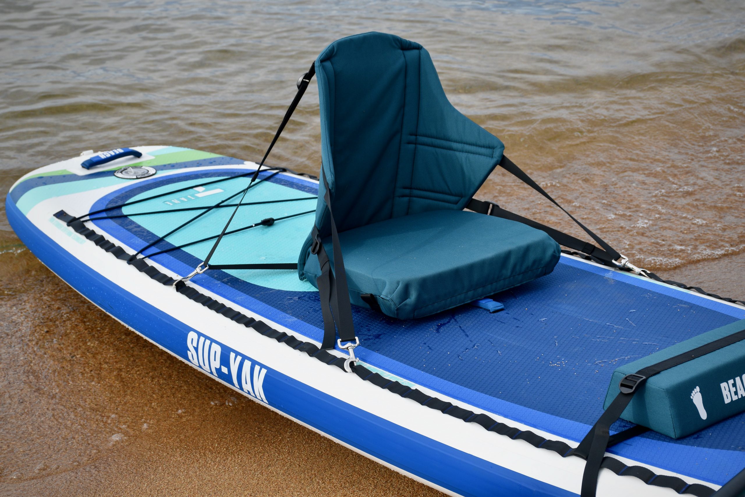 showing details of the kayak seat of the Tahe Beach SUP-Yak