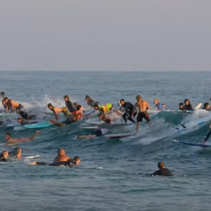 Slamarack is an event where surfers embrace chaos. Photo: Brent Weldon // YouTube