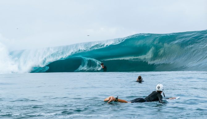 The Tahiti Pro is on. Photo: Beatriz Ryder // WSL