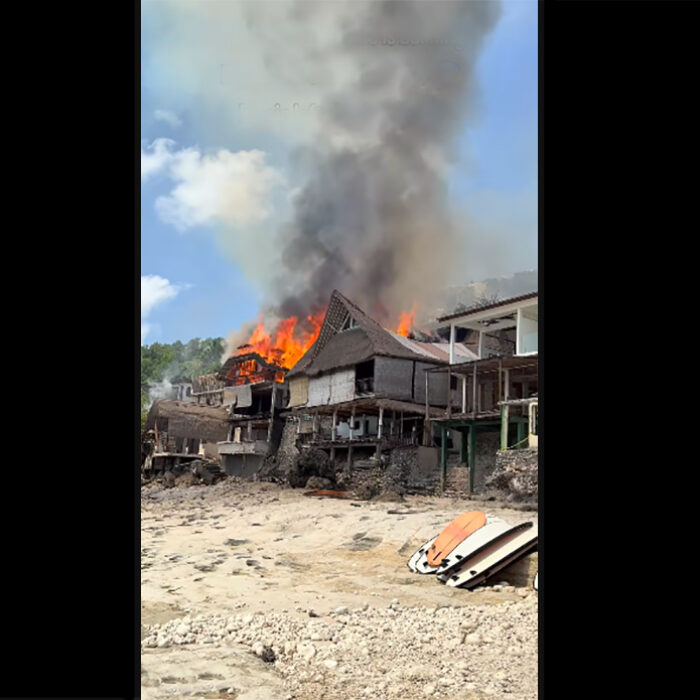 Buildings at Bali's Bingin Beach Catch Fire Amid Government Destruction Orders