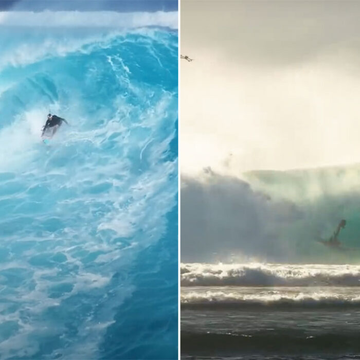 Jamie O'Brien surfing Cloudbreak