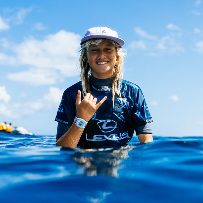 Kelia Gallina Talks Becoming the Youngest Ever CT Competitor at Pumping Teahupo'o
