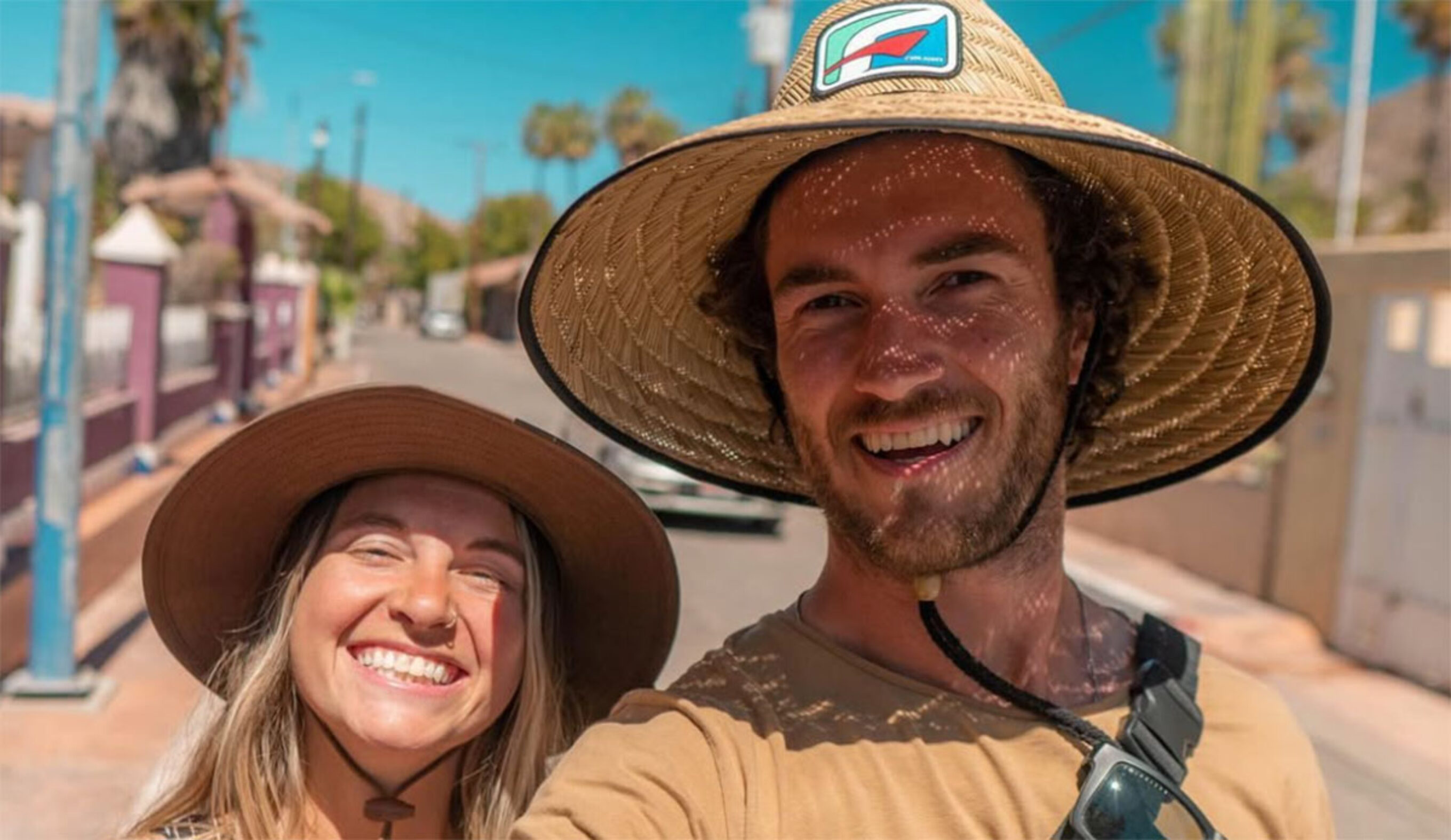 Off-roading couple