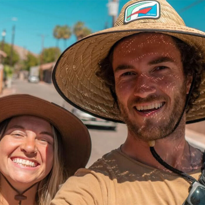 Off-roading couple