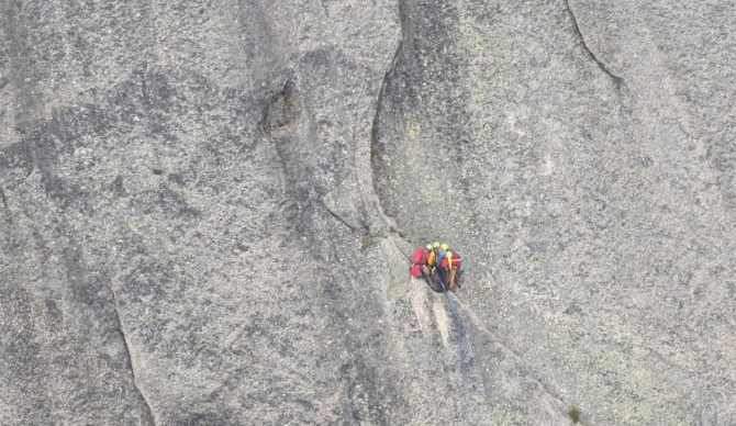 Climbers on Yak Peak