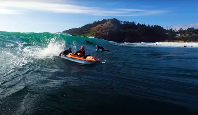 This is What Happens When You Try Surfing a Pedal Boat