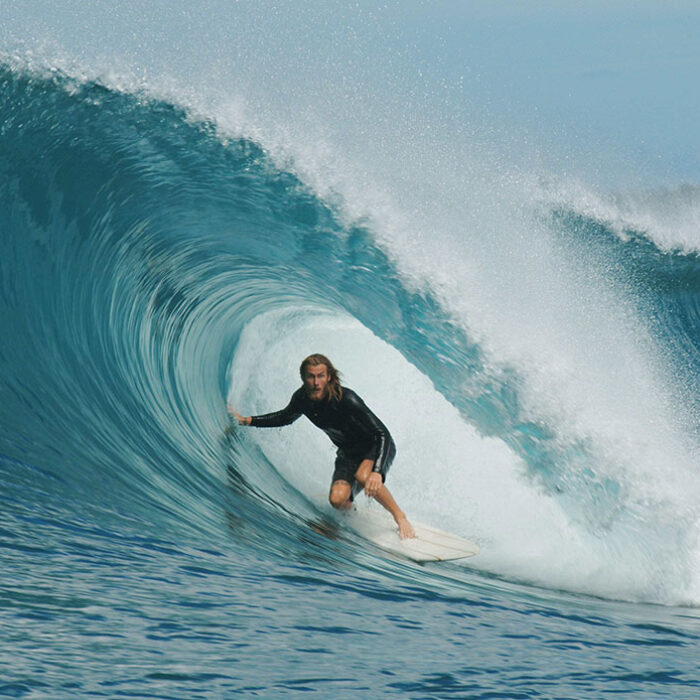 Torren Martyn surfing twin fin