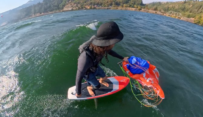 Parawinging with the KT Drifter Super K 2 Pro Midlength foil board