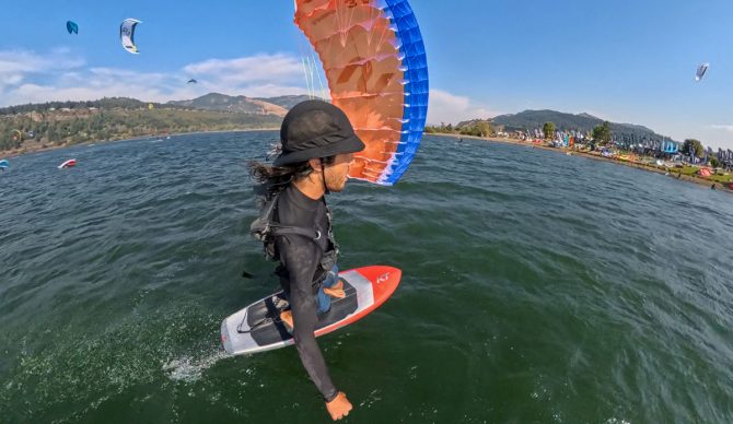 Parawinging with the KT Drifter Super K 2 Pro Midlength foil board
