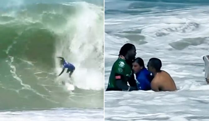 Gabriel Klaussner injured in Brazil at a surfing contest