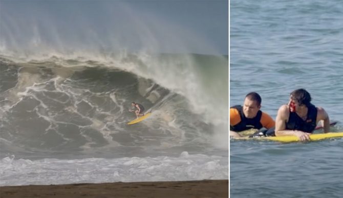 Matt Bromley surfing in Puerto Escondido