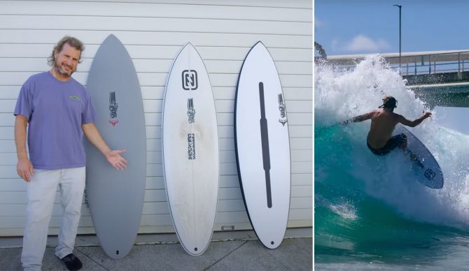 Mark Occhilupo with Bull Run surfboards from JS Industries