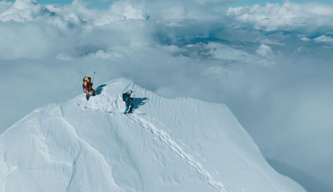 Andrzej Bargiel on the top of Mount Everest