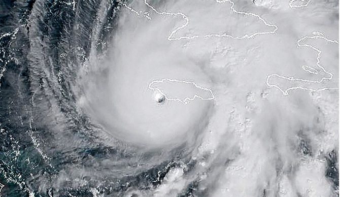 Hurricane Melissa making landfall in Jamaica