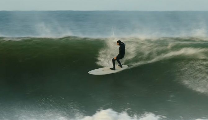Torren Martyn surfing channel bottom twin fin at J-Bay