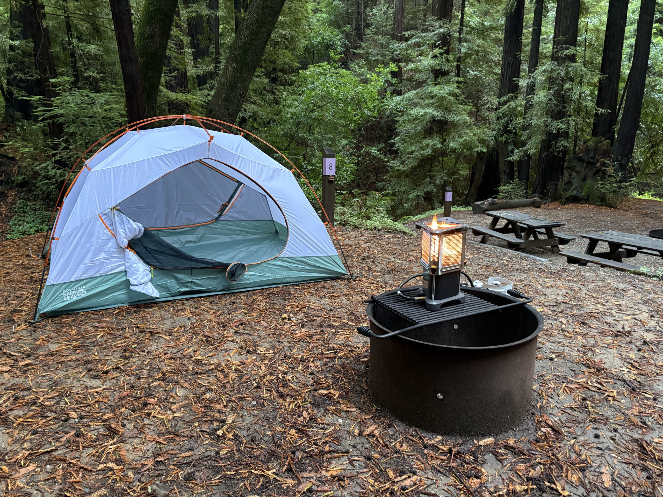 a camping set up 