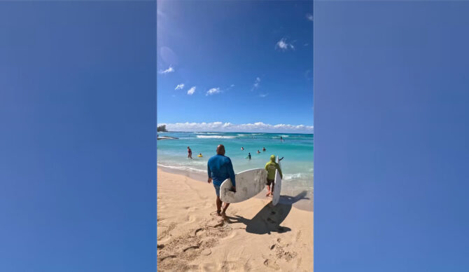 This Hawaiian Project Is Going Viral for Giving Strangers Free Surf Lessons