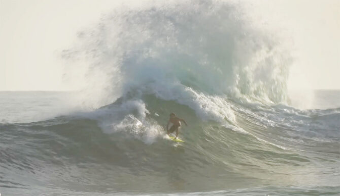 Mason Ho surfing Puerto Rican wedge