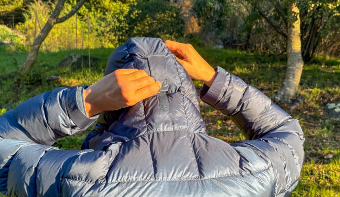 Rab Neutrino Pro adjustable hood velcro