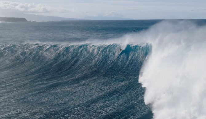 Albee Layer Just Got One of the Best Rides at Jaws We'll See All Season