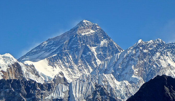 Mount Everest taken at an elevation of 5,300 meter from Gokyo Ri, Khumbu, Nepal