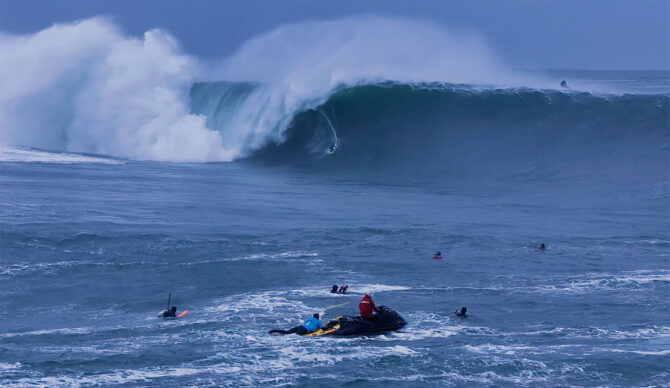 Surfing Mullaghmore on a big day