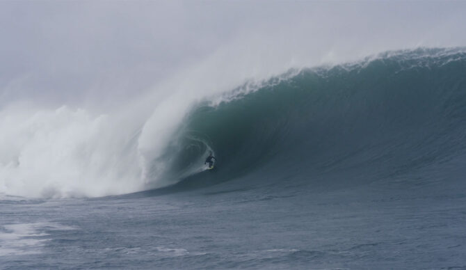 Gearoid Mcdaid surfing at Mullaghmore