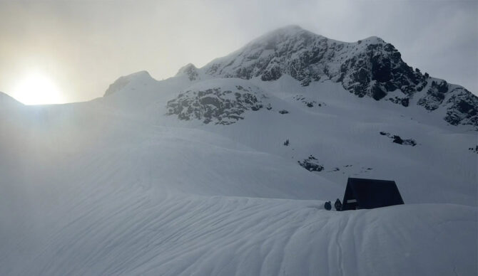 The small emergency shelter contained emergency supplies that allowed the hikers to wait for rescuers. Photo: Ridge Meadows Search and Rescue // Facebook