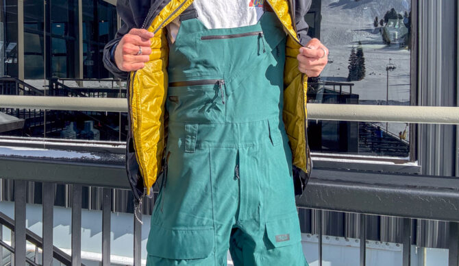 Front close up view of the trewth bib primo