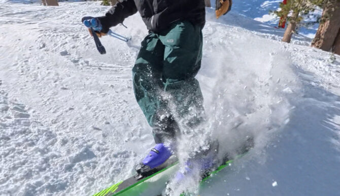 Skiing in the trew gear trewth bib