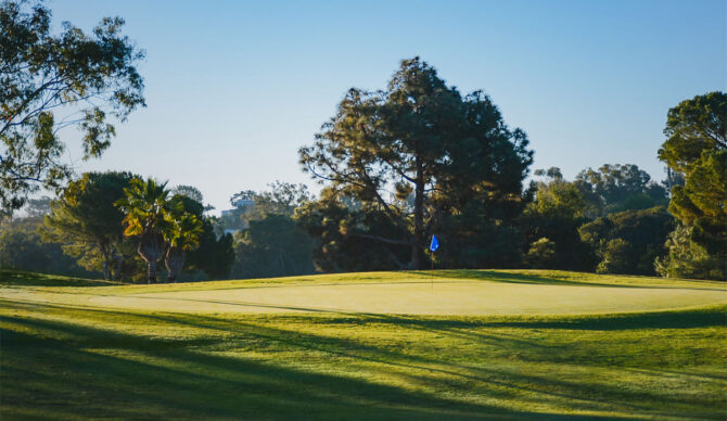 Newport Beach public golf course green