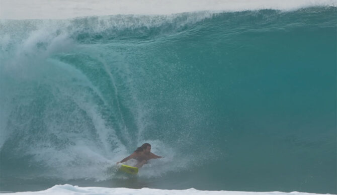Mason Ho surfing Pipeline