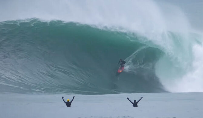 Ireland surfing at Aileen's