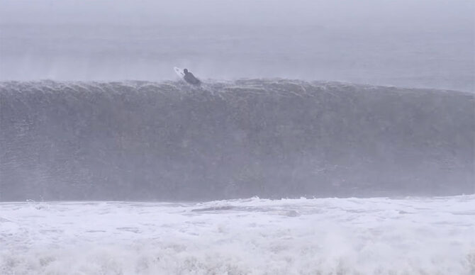 Bomb cyclone Hernando creates huge waves in New Jersey