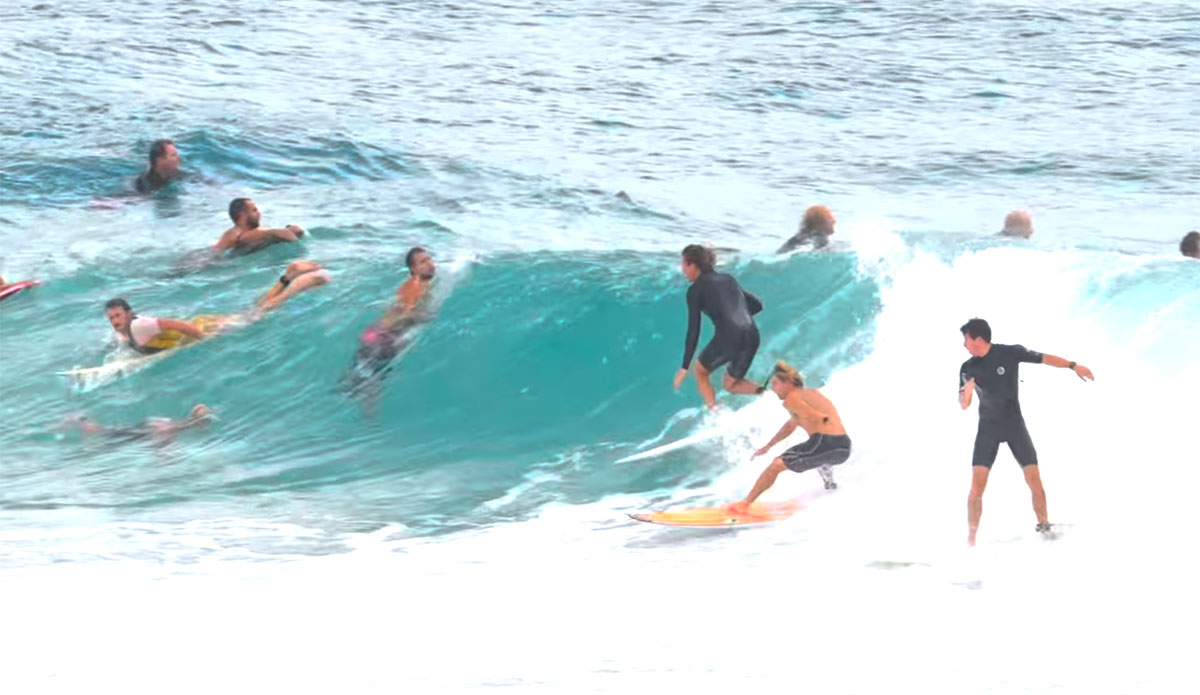 Throwing Snap Rocks Snapper Rocks Mayhem With Some Incredibly Flagrant Drop-Ins