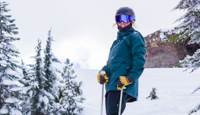 Amy in the Trew Gear Stella Jacket