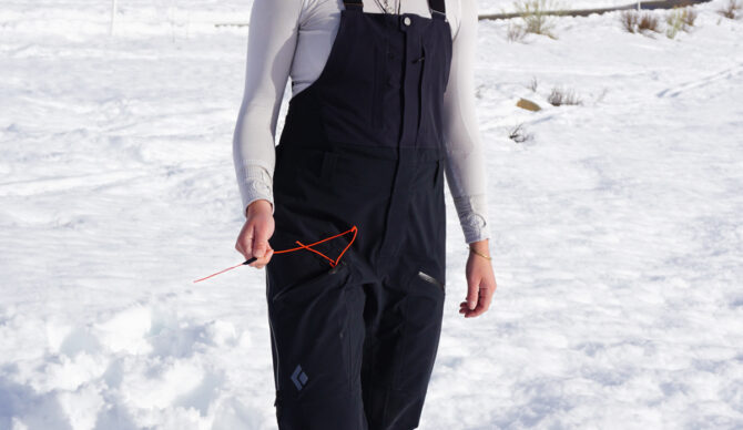 black diamond recon stretch bib lanyard