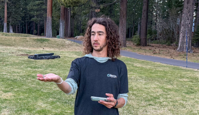 launching the hover air drone