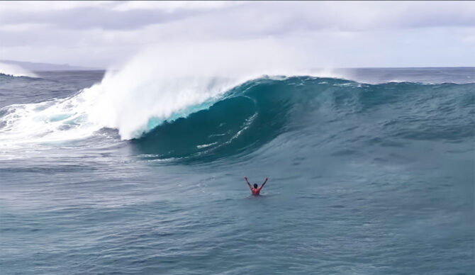 Albee Layer in front of a slab wave on Maui