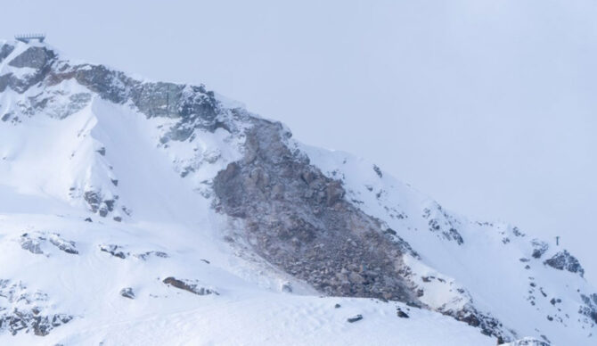 Rockslide at Whistler Blackcomb