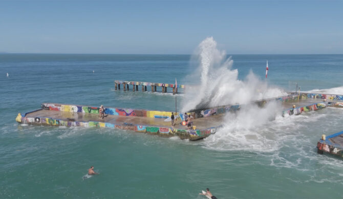 Crash Boat is a unique wave that lives up to its evocative name. Photo: Dylan Graves // YouTube