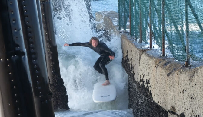 That's not a lot of room for error. Photo: Ben Gravy // YouTube